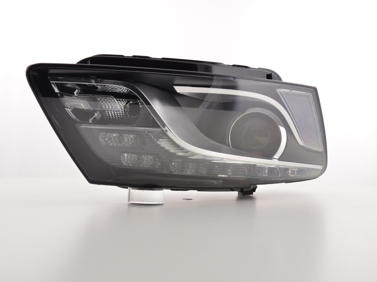 Scheinwerfer Set Daylight LED Tagfahrlicht Audi Q5 08.12 schwarz Scheinwerfer Set Daylight LED Tagfahrlicht Audi Q5 08.12 schwarz